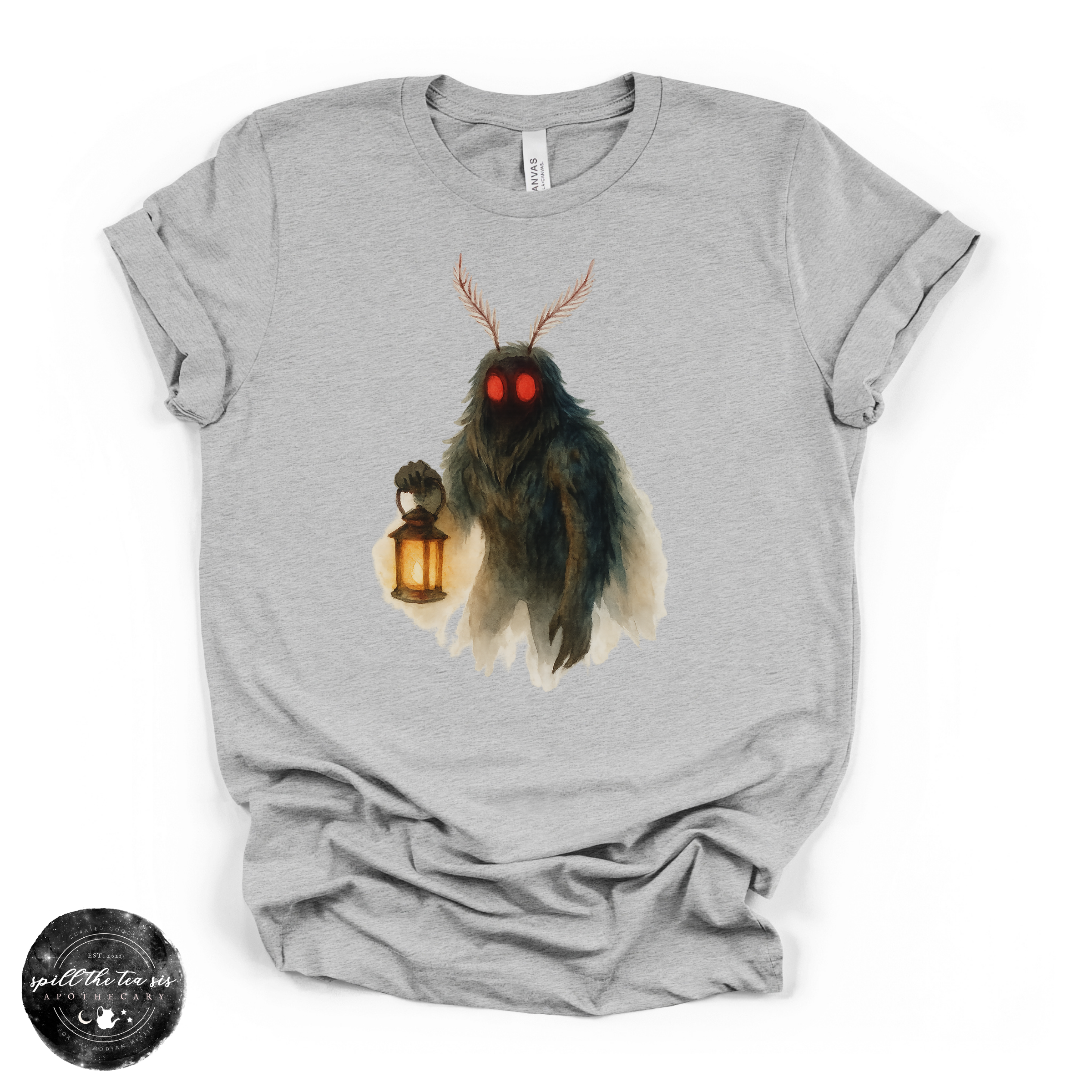 Mothman Midnight Tee | Cryptid Night Graphic T-Shirt