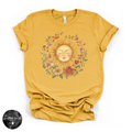 Happy Sunshine Sun Tee | Mystical Sun Graphic T-Shirt
