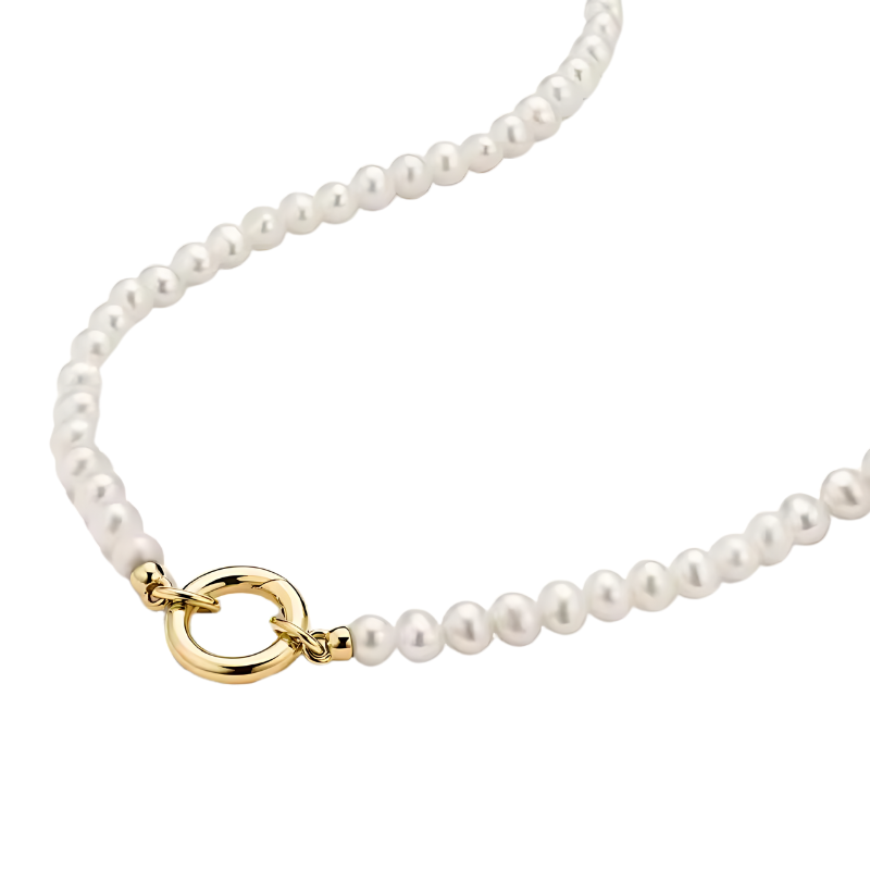 Pearl Necklace with Charm Holder ~ Deep South Originals