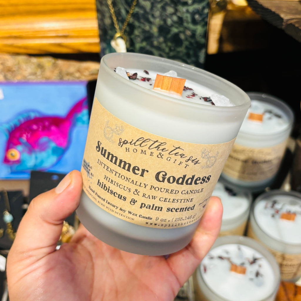 Summer Goddess Intentionally Poured Candle - 9oz - JAR COLOR MAY VARY