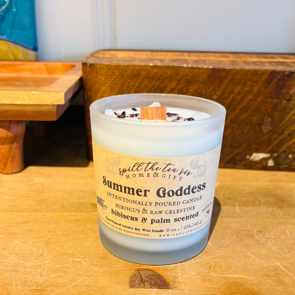 Summer Goddess Intentionally Poured Candle - 9oz - JAR COLOR MAY VARY