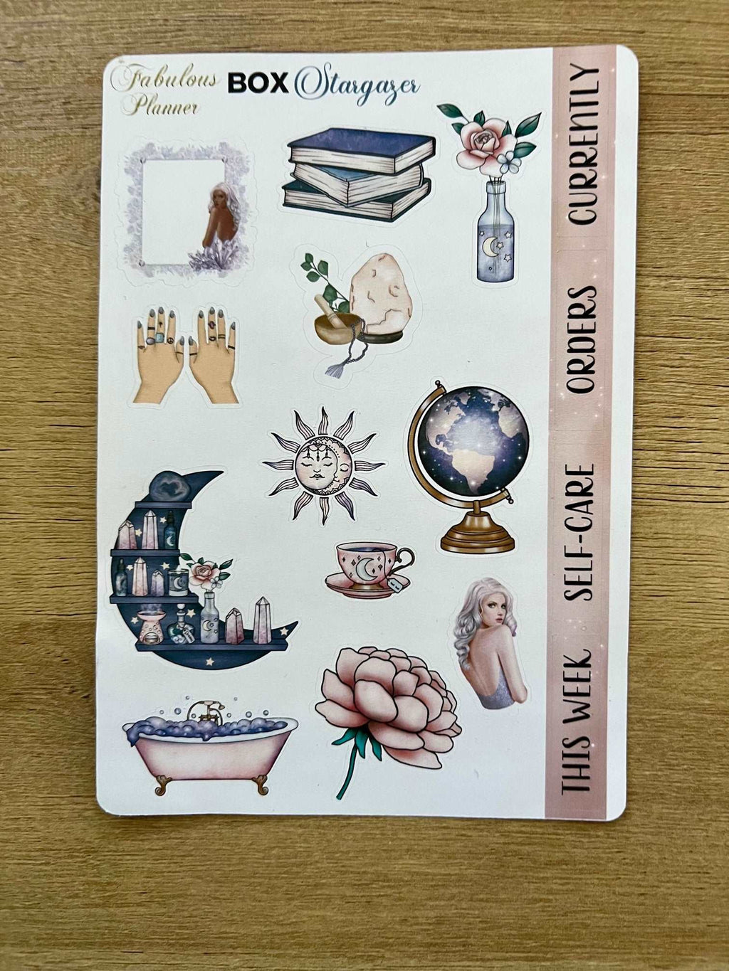 4 Sheets - Stargazer Planner Stickers Kit